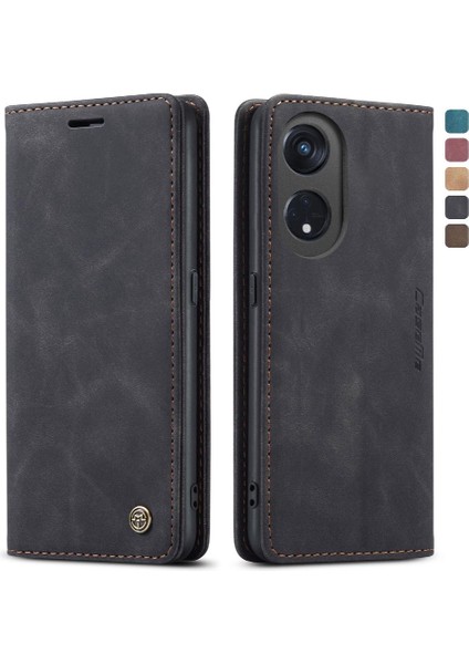 Oppo Oppo 8t 5g Manyetik Kapatma Darbeye Vaka Kart Yuvası Için Flip Case (Yurt Dışından)