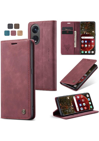 Oppo Oppo 8t 5g Manyetik Kapatma Darbeye Vaka Kart Yuvası Için Flip Case (Yurt Dışından) fiyatları