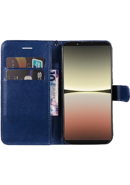 Kart Yuvası ile Sony Xperia 5 Iv Için Flip Case Klasik Düz Renk Yüksek (Yurt Dışından) fırsatları