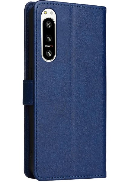 Kart Yuvası ile Sony Xperia 5 Iv Için Flip Case Klasik Düz Renk Yüksek (Yurt Dışından) indirimleri