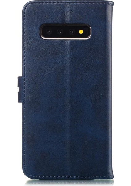 Samsung Galaxy S10E Tüm Yuvarlak Koruma Kickstand Kart Için Cüzdan Kılıf (Yurt Dışından)