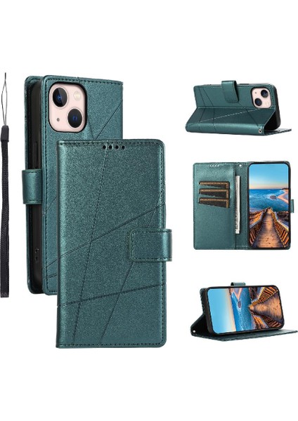 Iphone 13 Için Flip Case Mini Kickstand Darbeye Şok Emici Üç (Yurt Dışından)