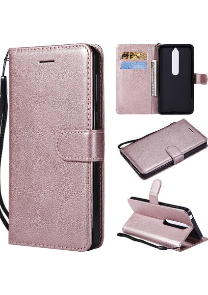 Kart Yuvası Iş ile Nokia 6 2018 Yüksek Kaliteli Deri Için Flip Case (Yurt Dışından)