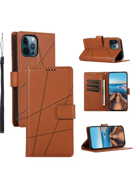 Iphone 12 Için Flip Case Pro Max Darbeye Kickstand Üç Kart Yuvaları (Yurt Dışından)