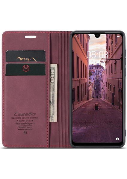 Huawei P30 Lite Durumda Kart Yuvası Için Flip Case Kickstand Flip Folio Kitap Pu (Yurt Dışından) fiyatları