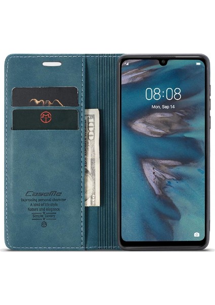 Huawei P30 Lite Durumda Kart Yuvası Için Flip Case Kickstand Flip Folio Kitap Pu (Yurt Dışından) modelleri