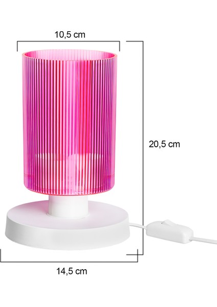 Tipo Abajur Beyaz / Pembe