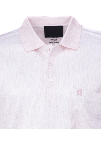 Erkek Pamuklu Merserize Kumaş T-Shirt Polo Yaka Kısa Kollu Nokta Desenli Tam Kalıp fırsatları