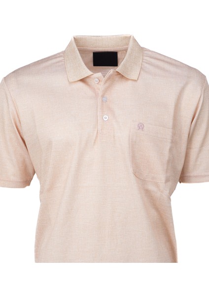 Erkek Pamuklu Merserize Kumaş T-Shirt Polo Yaka Kısa Kollu Kendinden Desenli Tam Kalıp fiyatları