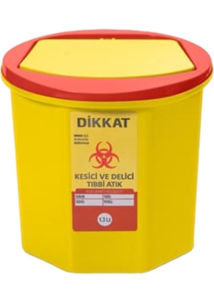 Mck (20 Adet) Tıbbi Atık Kovası 1,30 Lt