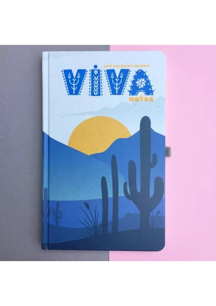 Viva Notes Sert Kapak 120 Yaprak Çizgili Defter 13X21