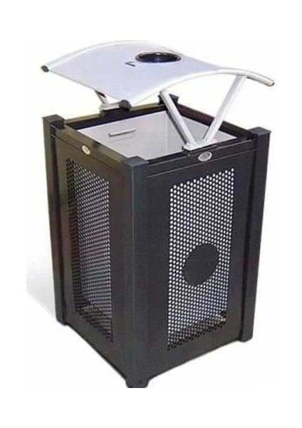 Garanti Metal 7604 Modern Bahçe Tipi Çöp Kovası (65 Litre)
