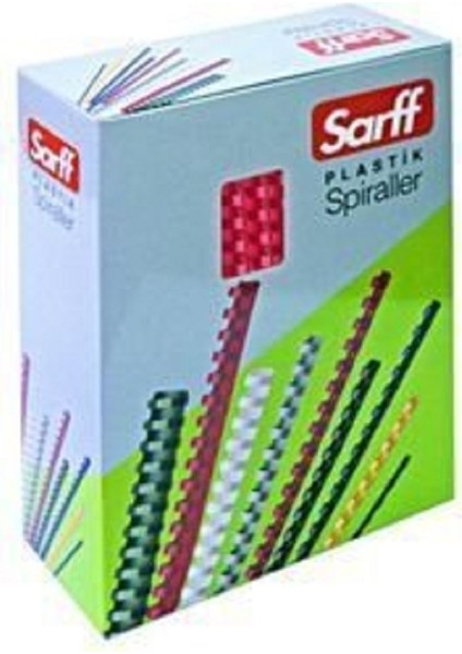 16 mm Plastik Spiral Mavi 100'lü 90 - 120 Sayfa