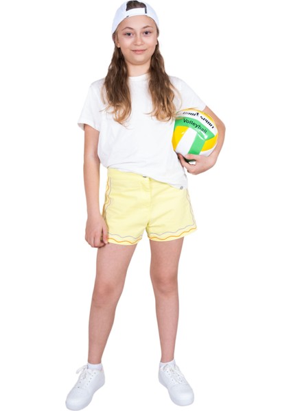 Nakış Işlemeli Organik Kız Çocuk Kısa Şort modelleri