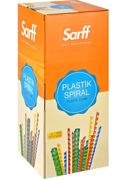 Plastik Spiral 22 mm Beyaz 50'li 15312056