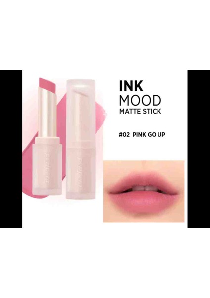 Perıpera - Ink Mood Matte Stick 02 Pembe Yukarı