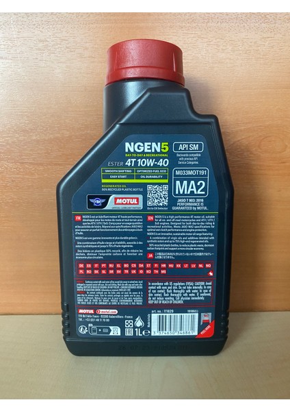 Ngen5 4t Motor Oıl Sae 10W-40 1lt fiyatları