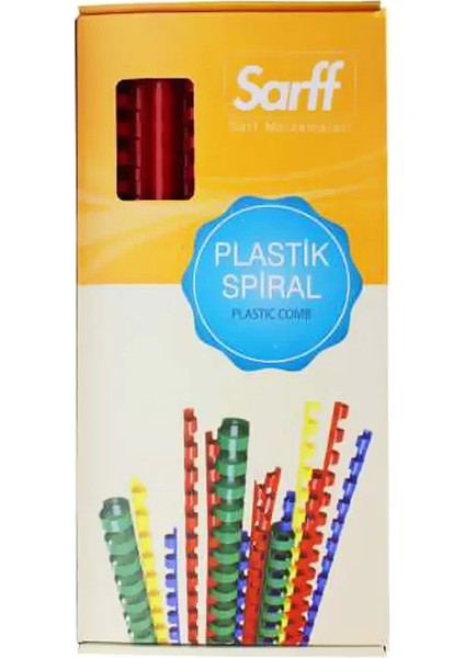 Plastik Spiral 8 mm Kırmızı 100'lü 15312014