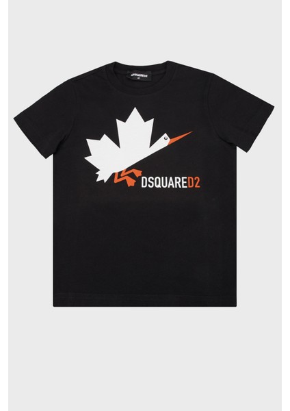 Pamuklu Bisiklet Yaka Çocuk T Shirt DQ0163 D002F T Shirt DQ0163