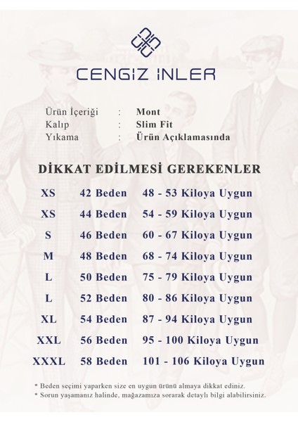 Cengiz Inler Süper Lycra Uzun Dolum Erkek Mont