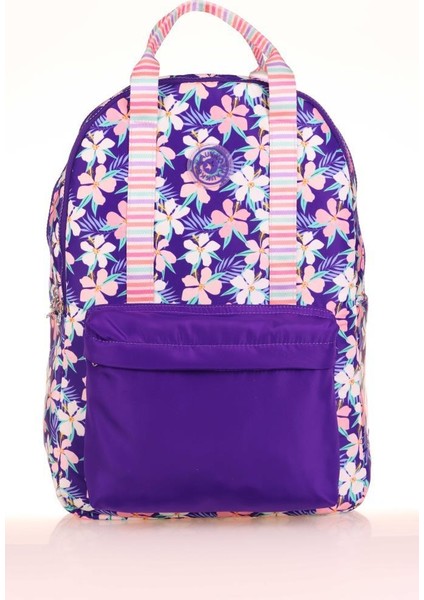 Double Stripe Sırt Çantası Purple K1763
