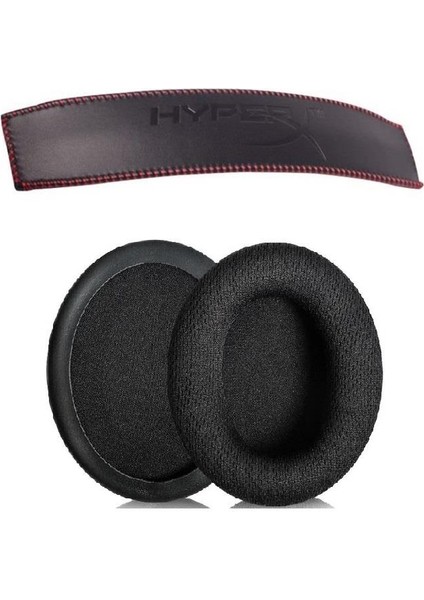 Kingston Hyperx Cloud 2 Uyumlu Kumaş Kulaklık Pedi ve Deri Kafa Bandı