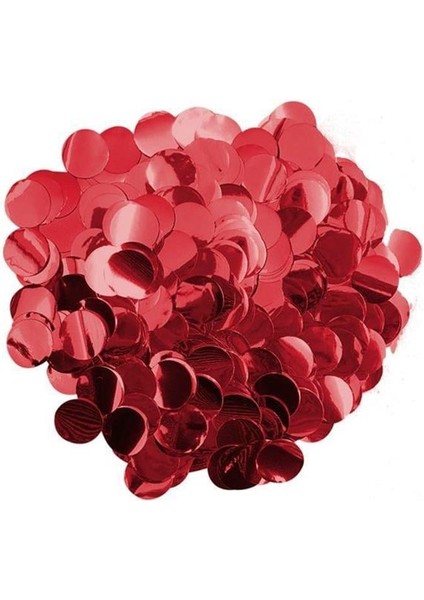 Balon Pulu Metalize Pul Konfeti Kırmızı