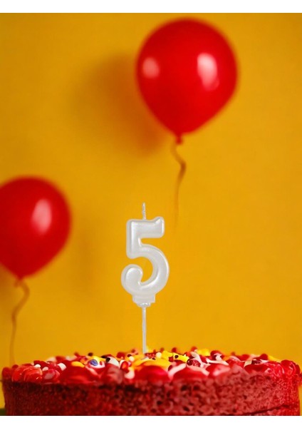 Pasta Mumu 5 Rakam Mum Beyaz fiyatları