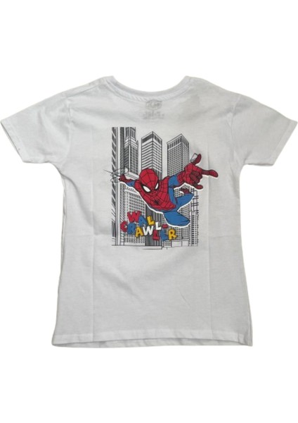 Spiderman Baskılı Erkek Çocuk T-Shirt