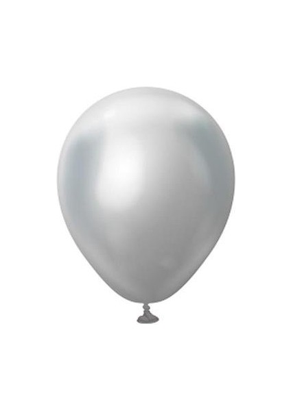 Metalik Balon Gümüş 5 Inc 12 cm 10'lu