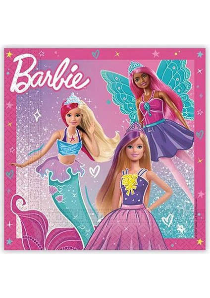 Barbie Temalı Peçete Doğum Günü Parti Peçetesi