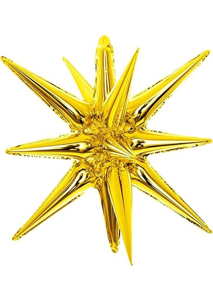 Kutup Yıldızı Folyo Balon Parti Balonu Altın 60 cm