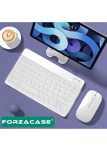 Tablet ve Telefonlar Için Yuvarlak Tuşlu Bluetooth Klavye ve Mouse Seti - FC465 fiyatları