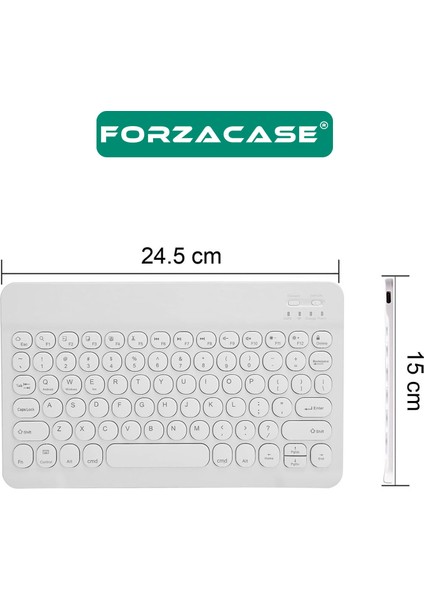 Tablet ve Telefonlar Için Yuvarlak Tuşlu Bluetooth Klavye ve Mouse Seti - FC465 fırsatları