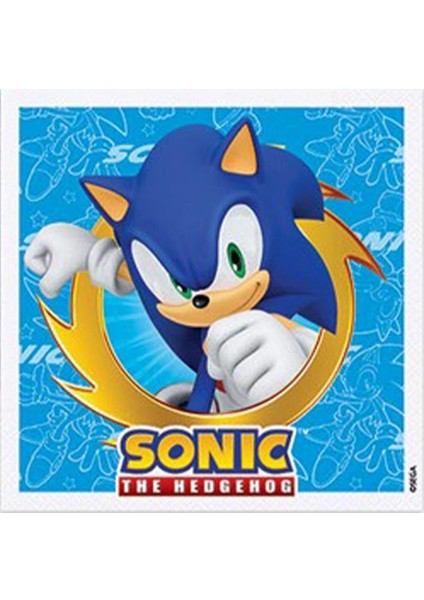Sonic Temalı Peçete Doğum Günü Parti Peçetesi