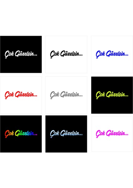 Çok Güzelsin Sticker Sticker fiyatları