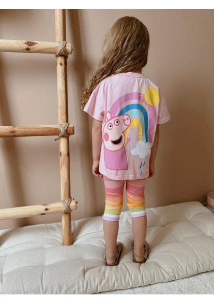 Yigit Butik Peppa Baskılı Kız Çocuk Takım