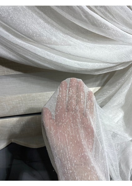 Moda Inci Perde Şantuk Keten Tek Toplama Halatlı Kruvaze Tül Perde modelleri