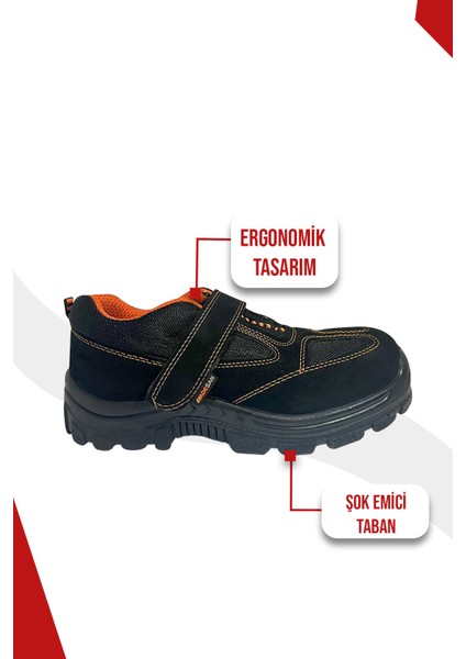 Iş Güvenliği Ayakkabısı Çelik Burun Süet Siyah S1 modelleri