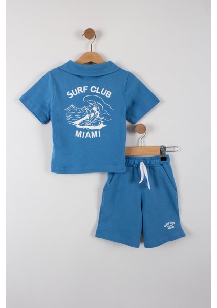 Erkek Çocuk Surf Club Yazı Şortlu Takım fiyatları