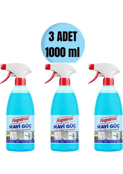 Mavi Güç Ultra Kireç Pas Sökücü 1 L 3'lü Paket