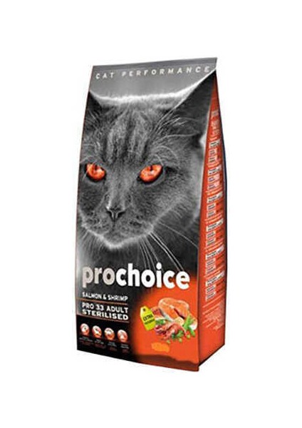 Pro 33 Sterilised Somonlu Karidesli Kedi Maması 15 kg fiyatları