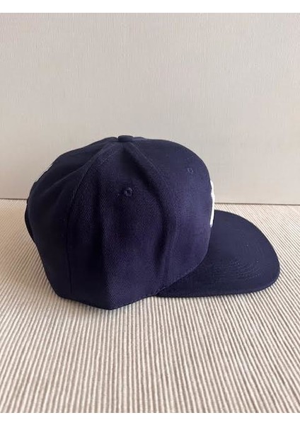 Ny Nakışlı Arkasından Ayarlanabilir Unisex Lacivert Renk Hip Hop Şapka