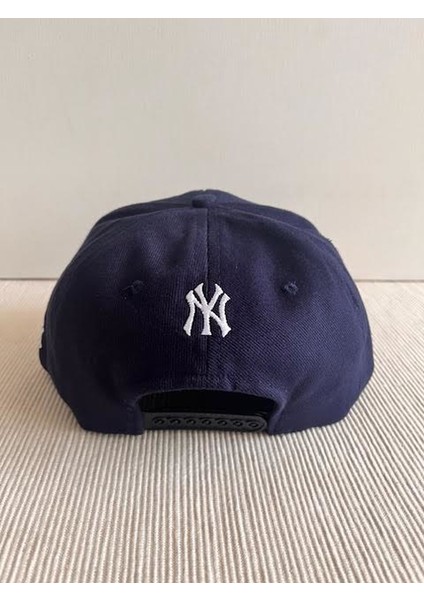 Ny Nakışlı Arkasından Ayarlanabilir Unisex Lacivert Renk Hip Hop Şapka