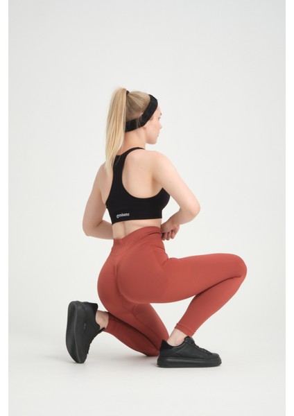Ultra Yüksek Kalite Fitilli Kalçası Büzgülü Kalça Şekillendirici Push Up Yüksek Bel Toparlayıcı Spor Fitness Yoga Tayt