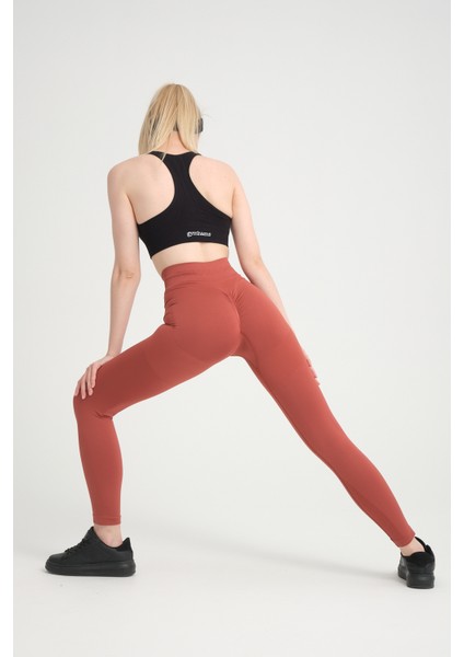 Ultra Yüksek Kalite Fitilli Kalçası Büzgülü Kalça Şekillendirici Push Up Yüksek Bel Toparlayıcı Spor Fitness Yoga Tayt