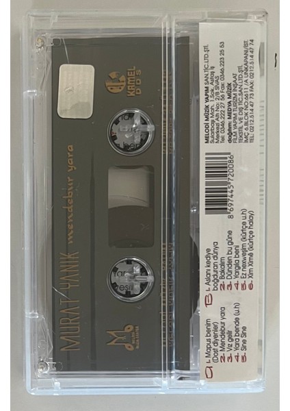 Murat Yanık Mendebur Yara Kaset (Orjnal Dönem Baskı Kaset)