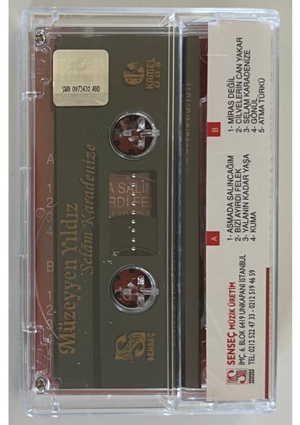 Müzeyyen Yıldız Selam Karadenize Kaset (Orjnal Dönem Baskı Kaset)