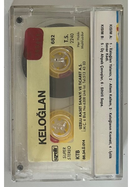 Keloğlan Uzelli 682 Kaset (Orjnal Dönem Kağıt Baskı Kaset)