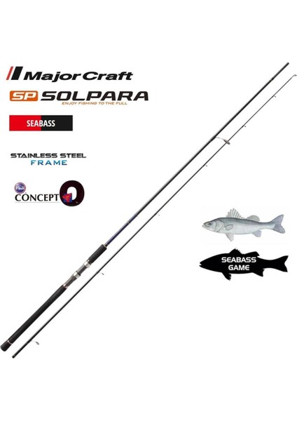 Major Craft Solpara SPX-902ML Seabass 274CM 10-30GR  Spin Kamış